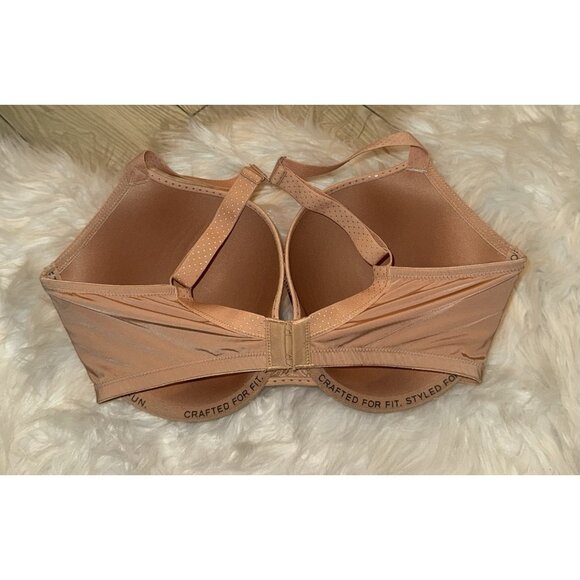 Cleo Panache 9175 Koko Plunge Bra Lined Underwire 34GG Tan New - Picture 5 of 8